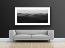 Load image into Gallery viewer, From atop Pigeon House Mountain just after dawn I viewed this sea of trees stretching into the distance in oceanic forms. Morton National Park, NSW.