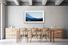 Load image into Gallery viewer, Scottish Highlands, what caught my eye and forced me to stop and capture this image were the sweeping mountain lines and beautifully contrasting blue shades. Peter Izzard Photography Fine Art Print.