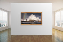 Load image into Gallery viewer, I waited for just the right moment to capture this image of a local board-rider heading back for more at one of the South Coasts best surf breaks Werri Beach NSW, fine art print by Peter Izzard Fine Art Photography, leading south coast photographer, fine art photography, interior design, interior styling, property styling, architecture, art, kiama, gerringong,