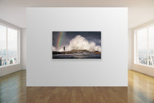 Load image into Gallery viewer, I waited for just the right moment to capture this image of a local board-rider heading back for more at one of the South Coasts best surf breaks Werri Beach NSW, fine art print by Peter Izzard Fine Art Photography, leading south coast photographer, fine art photography, interior design, interior styling, property styling, architecture, art, kiama, gerringong,