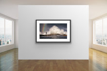 Load image into Gallery viewer, I waited for just the right moment to capture this image of a local board-rider heading back for more at one of the South Coasts best surf breaks Werri Beach NSW, fine art print by Peter Izzard Fine Art Photography, leading south coast photographer, fine art photography, interior design, interior styling, property styling, architecture, art, kiama, gerringong,