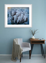 Load image into Gallery viewer, Beneath a small window-like clearing on the ice-covered lake these beautiful bubbles are frozen in time destined never to break the surface, Alberta, Canada, a fine art print by peter izzard fine art photography, leading south coast photographer, fine art photography, interior design, interior styling, property styling, architecture, art, kiama, gerringong,