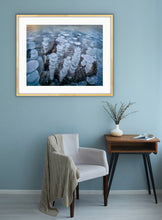Load image into Gallery viewer, Beneath a small window-like clearing on the ice-covered lake these beautiful bubbles are frozen in time destined never to break the surface, Alberta, Canada, a fine art print by peter izzard fine art photography, leading south coast photographer, fine art photography, interior design, interior styling, property styling, architecture, art, kiama, gerringong,