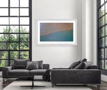 Load image into Gallery viewer, A single, simple line intersects this aerial composition, differentiating the depths and highlighting shapes, textures, light and water colours. Tuross, NSW