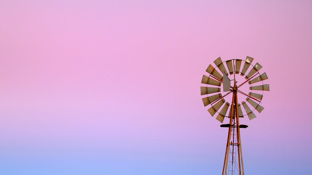 The simplicity of a rural icon bathed in the glow of a winters evening light. Gooloogong, NSW. 
